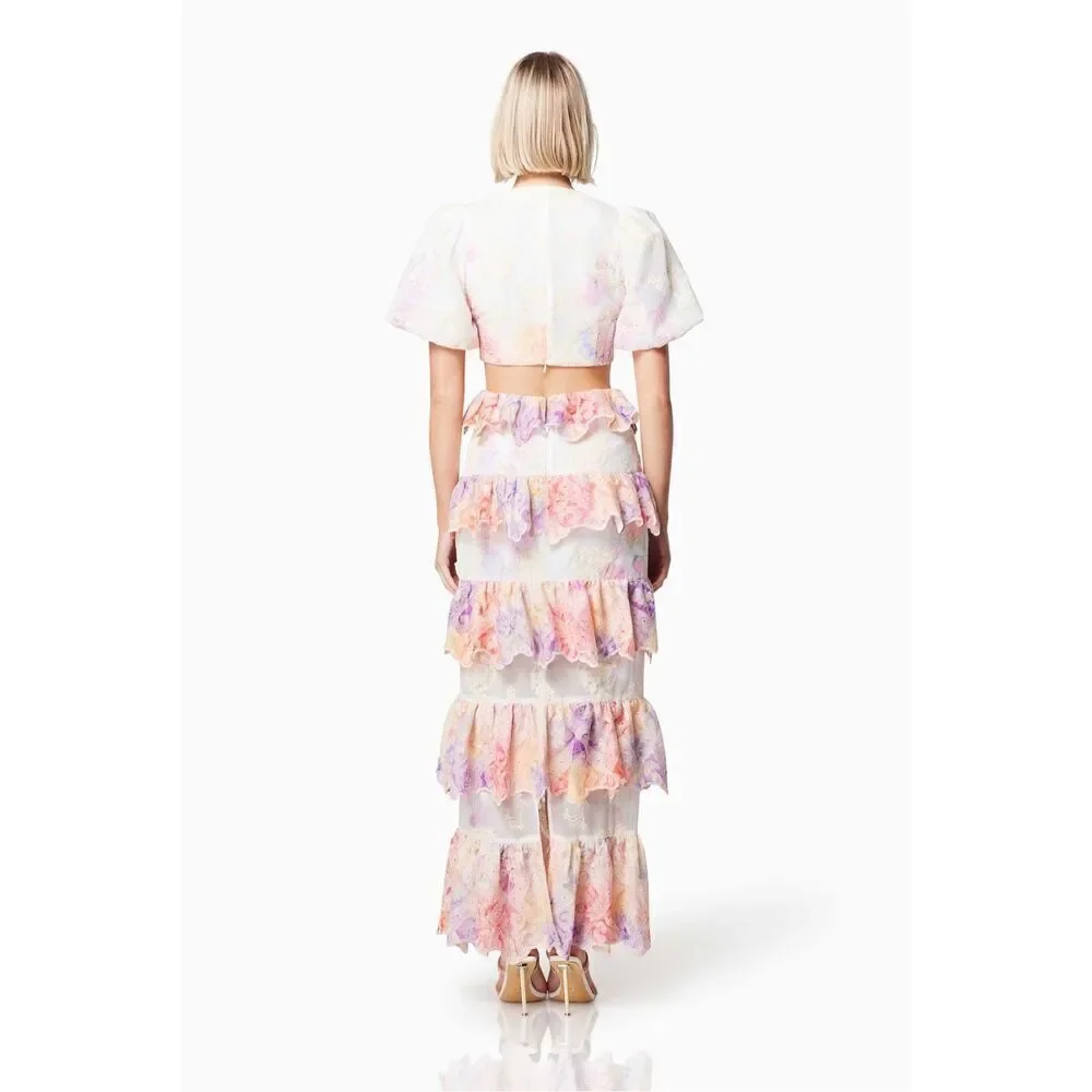 ELLIATT RIVIERA DRESS Vacation Maxi Dress Gown in Fuchsia pink size S NWT $394 - Picture 3 of 8